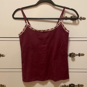 NWT Vintage Elena Gilbert Cami Lace Trim Velvet Ribbon Coquette Lana Del Rey